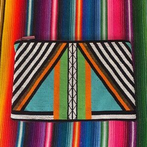 Limited Edition Hiptipico Guatemala Handmade Artistry Beaded Clutch Purse